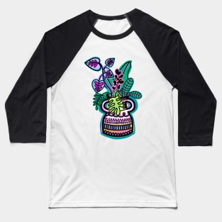 Tropical flower pot Baseball T-Shirt